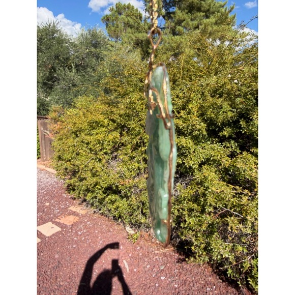 Antique 14k Solid Gold Natural Untreated Jadeite Jade & Diamond Pendant 28g - Picture 3 of 14